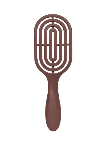 Расческа массажная для волос с натуральной щетиной, Коричневая Solomeya Hair Brush with natural boar bristle, Brown, 1 шт